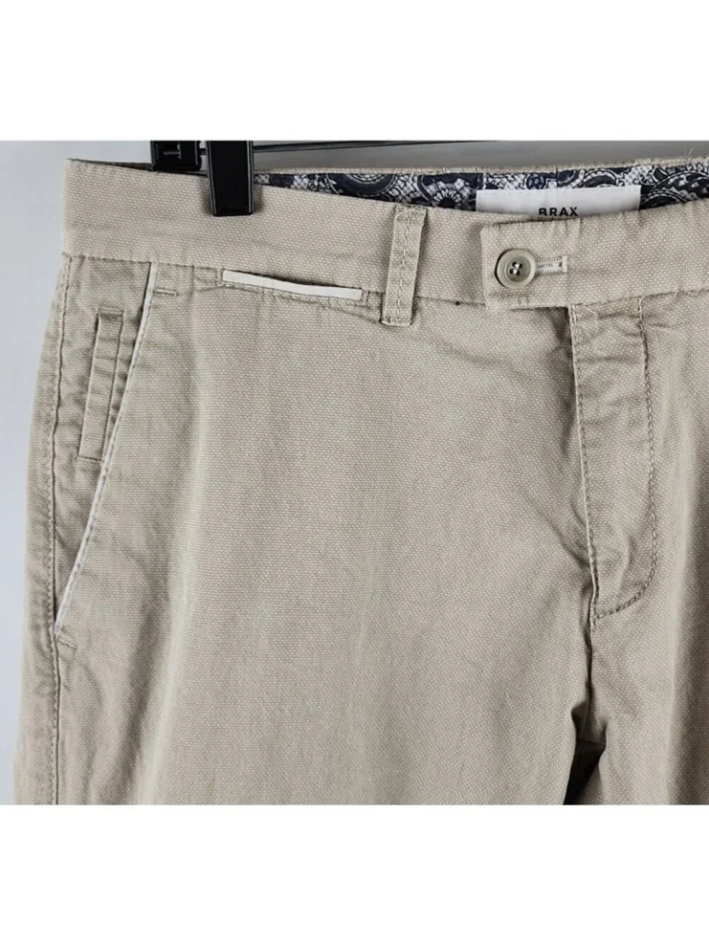 Brax Pants Feel Good Frederic Mens 33x30 Slim Fit Beige